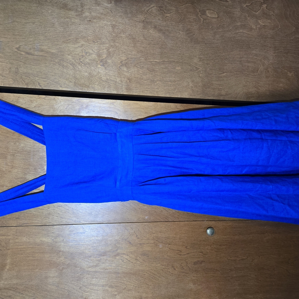 Linen Pinafore Dress